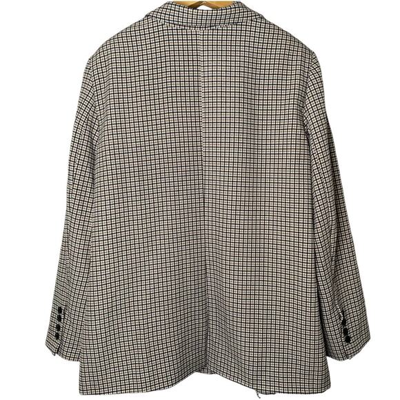 Vince Camuto Blazer Women's XXL Checked Plaid Vented Lined Academia Career Wear - Picture 2 of 8